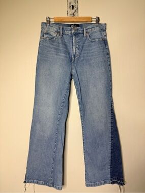 GAP Two-Tone Light Blue Flare Jeans